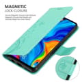 Miniatyrbild 10 av 11: Huawei P30 LITE Skal Fodral i blomdesign Mobilskydd Case Cover med magnetisk stängning, ståfunktion och kortplatser