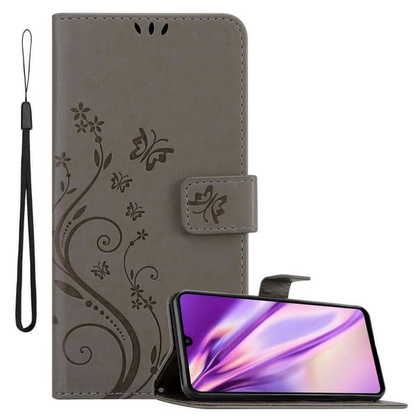 Huawei P30 LITE Skal Fodral i blomdesign Mobilskydd Case Cover med magnetisk stängning, ståfunktion och kortplatser