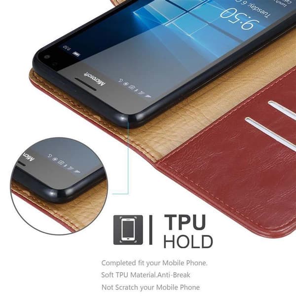 Nokia Lumia 950 XL Plånboksfodral Skal Mobilskyddmed magnetisk stängning, ståfunktion och kortficka