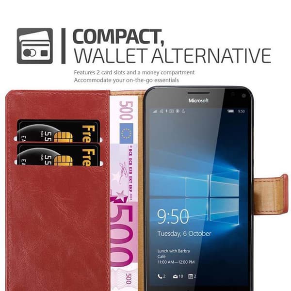 Nokia Lumia 950 XL Plånboksfodral Skal Mobilskyddmed magnetisk stängning, ståfunktion och kortficka