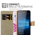 Miniatyrbild 5 av 5: Nokia Lumia 950 XL Plånboksfodral Skal Mobilskyddmed magnetisk stängning, ståfunktion och kortficka