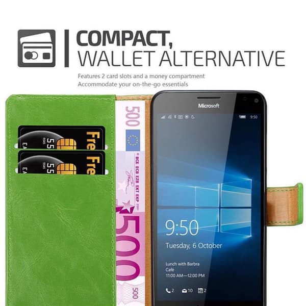 Nokia Lumia 950 XL Plånboksfodral Skal Mobilskyddmed magnetisk stängning, ståfunktion och kortficka