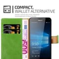 Miniatyrbild 5 av 5: Nokia Lumia 950 XL Plånboksfodral Skal Mobilskyddmed magnetisk stängning, ståfunktion och kortficka