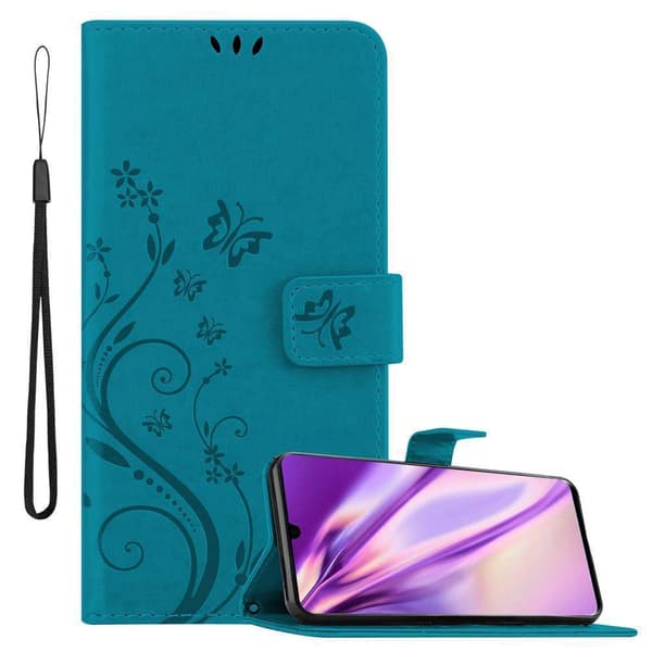 Huawei P30 Pungetui Cover Blomster ()