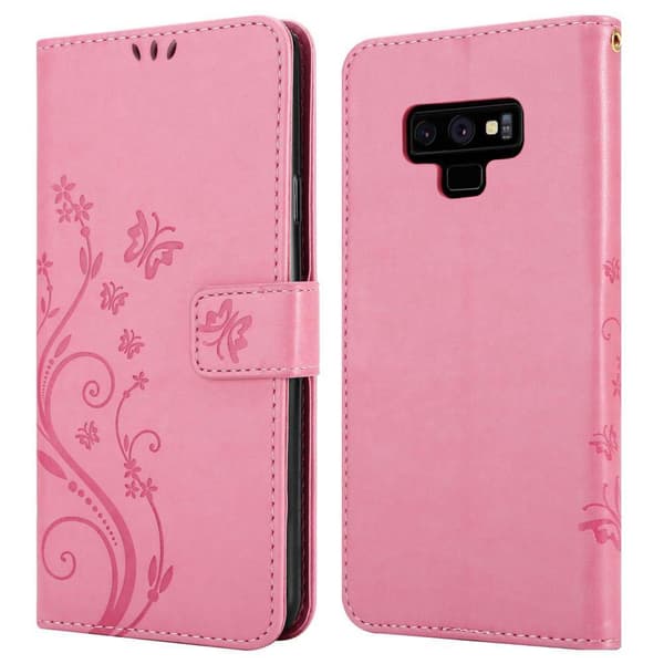 Samsung Galaxy NOTE 9 Pungetui Cover Blomster ()