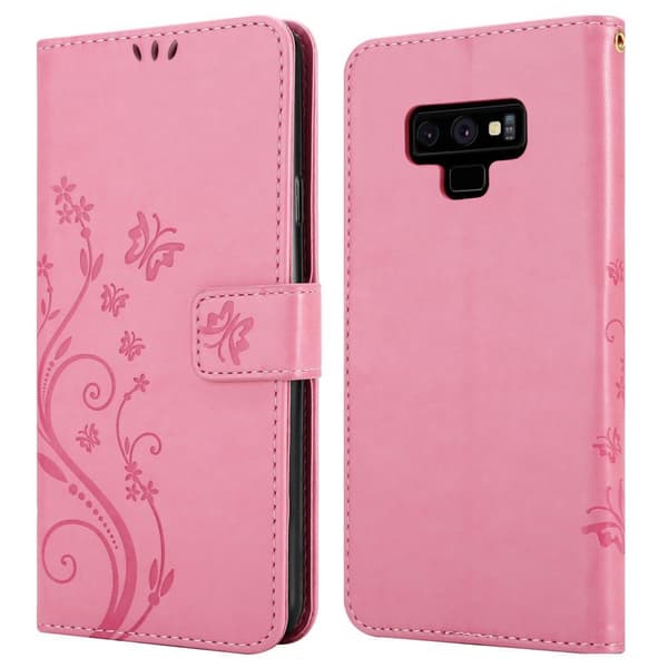 Samsung Galaxy NOTE 9 Pungetui Cover Blomster ()