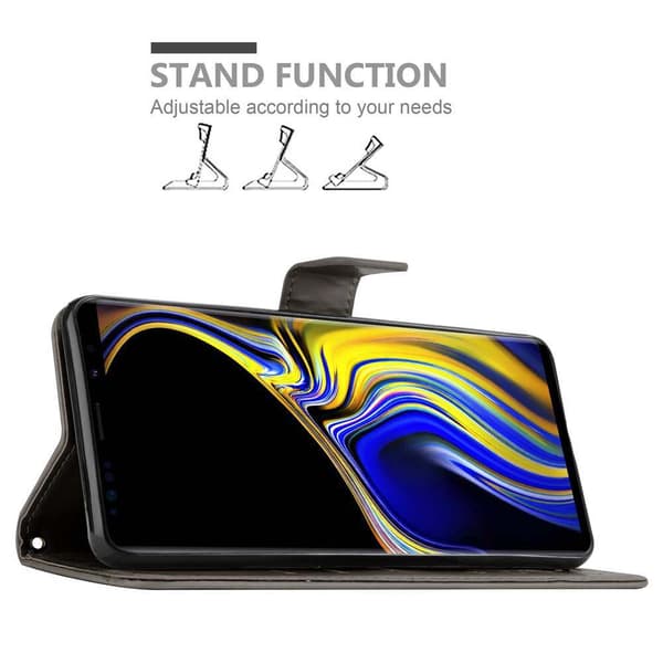 Samsung Galaxy NOTE 9 Skal Fodral i blomdesign Mobilskydd Case Cover med magnetisk stängning, ståfunktion och kortplatser