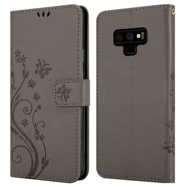 Samsung Galaxy NOTE 9 Skal Fodral i blomdesign Mobilskydd Case Cover med magnetisk stängning, ståfunktion och kortplatser