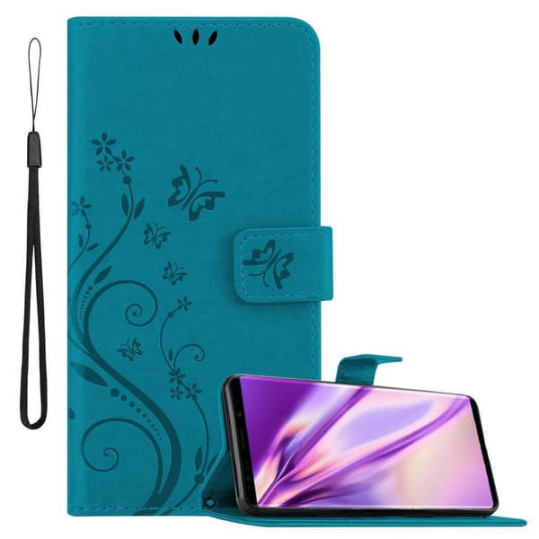 Samsung Galaxy NOTE 9 Skal Fodral i blomdesign Mobilskydd Case Cover med magnetisk stängning, ståfunktion och kortplatser