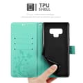 Miniatyrbild 5 av 8: Samsung Galaxy NOTE 9 Skal Fodral i blomdesign Mobilskydd Case Cover med magnetisk stängning, ståfunktion och kortplatser