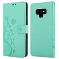Miniatyrbild 8 av 8: Samsung Galaxy NOTE 9 Skal Fodral i blomdesign Mobilskydd Case Cover med magnetisk stängning, ståfunktion och kortplatser