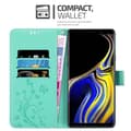 Miniatyrbild 2 av 8: Samsung Galaxy NOTE 9 Skal Fodral i blomdesign Mobilskydd Case Cover med magnetisk stängning, ståfunktion och kortplatser