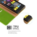 Pikkukuva 4 / 5: Nokia Lumia 1020 Suojakotelo Suojakuori Lompakkokotelo Matkapuhelinkotelo jossa magneettisuljenta, jalusta-toiminto ja korttitasku