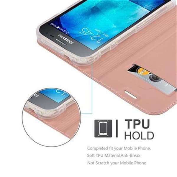 Deksel til Samsung Galaxy XCover 3 Lommebokdeksel med magnetisk lukking, stativfunksjon og kortlomme
