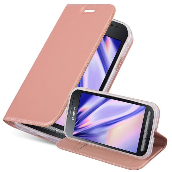 Deksel til Samsung Galaxy XCover 3 Lommebokdeksel med magnetisk lukking, stativfunksjon og kortlomme