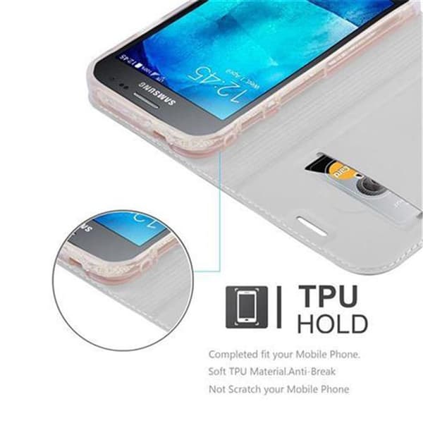 Deksel til Samsung Galaxy XCover 3 Lommebokdeksel med magnetisk lukking, stativfunksjon og kortlomme