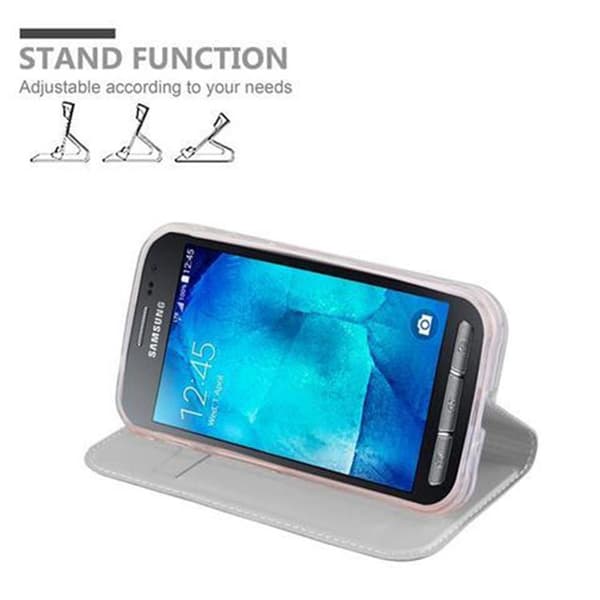 Deksel til Samsung Galaxy XCover 3 Lommebokdeksel med magnetisk lukking, stativfunksjon og kortlomme