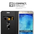 Pikkukuva 8 / 8: Samsung Galaxy A8 2015 Suojakotelo Suojakuori Lompakkokotelo Matkapuhelinkotelo jossa magneettisuljenta, jalusta-toiminto ja korttitasku
