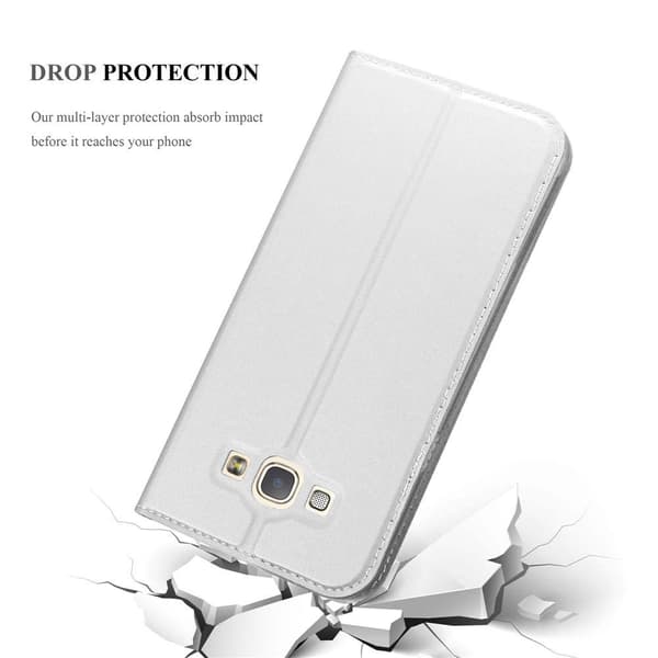 Deksel til Samsung Galaxy A8 2015 Lommebokdeksel med magnetisk lukking, stativfunksjon og kortlomme