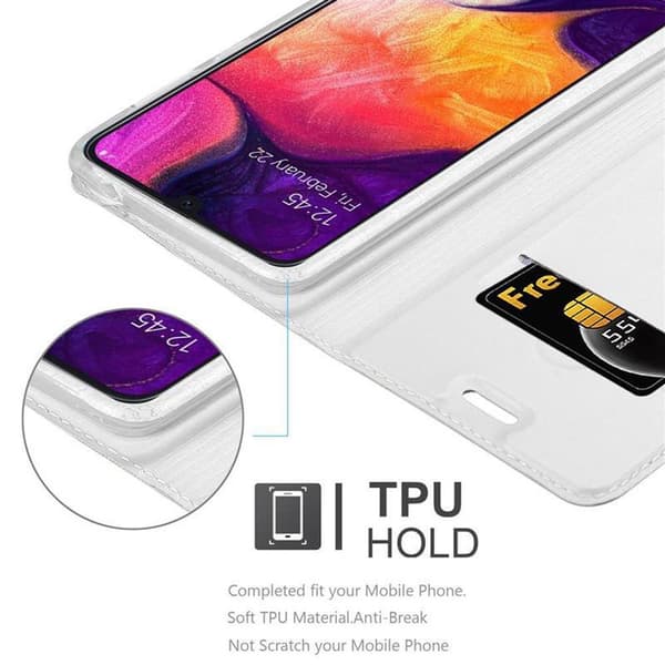 Deksel til Samsung Galaxy A50 4G / A50s / A30s Lommebokdeksel med magnetisk lukking, stativfunksjon og kortlomme