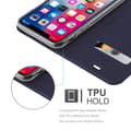 Miniatyrbilde 4 av 7: Deksel til iPhone X / XS Lommebokdeksel med magnetisk lukking, stativfunksjon og kortlomme