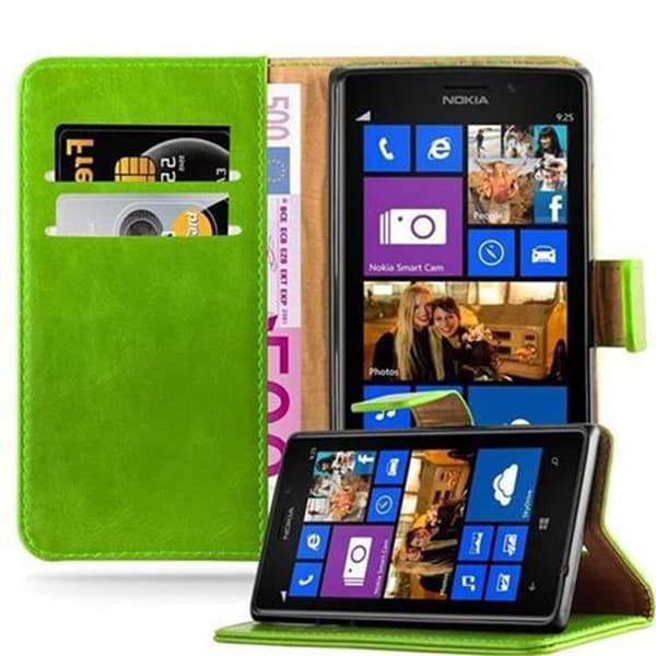 Nokia Lumia 925 Suojakotelo Suojakuori Lompakkokotelo Matkapuhelinkotelo jossa magneettisuljenta, jalusta-toiminto ja korttitasku