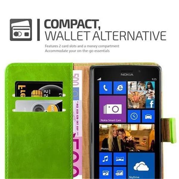 Nokia Lumia 925 Plånboksfodral Skal Mobilskyddmed magnetisk stängning, ståfunktion och kortficka