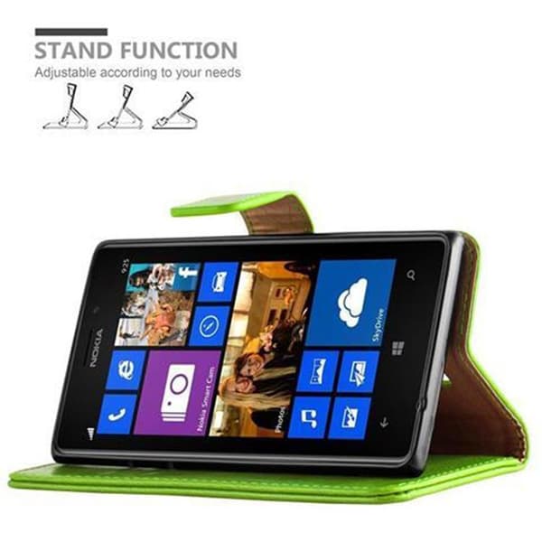 Nokia Lumia 925 Plånboksfodral Skal Mobilskyddmed magnetisk stängning, ståfunktion och kortficka