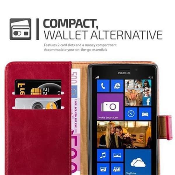 Nokia Lumia 925 Plånboksfodral Skal Mobilskyddmed magnetisk stängning, ståfunktion och kortficka