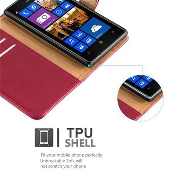 Nokia Lumia 925 Plånboksfodral Skal Mobilskyddmed magnetisk stängning, ståfunktion och kortficka
