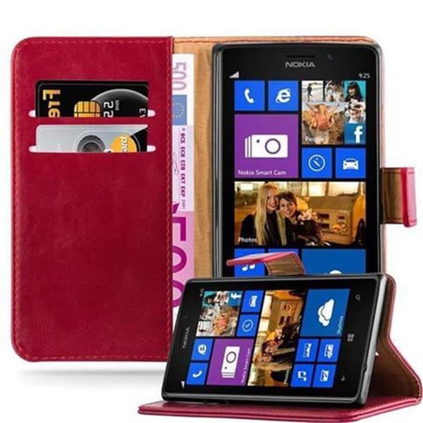 Nokia Lumia 925 Plånboksfodral Skal Mobilskyddmed magnetisk stängning, ståfunktion och kortficka