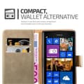 Pikkukuva 3 / 7: Nokia Lumia 925 Suojakotelo Suojakuori Lompakkokotelo Matkapuhelinkotelo jossa magneettisuljenta, jalusta-toiminto ja korttitasku