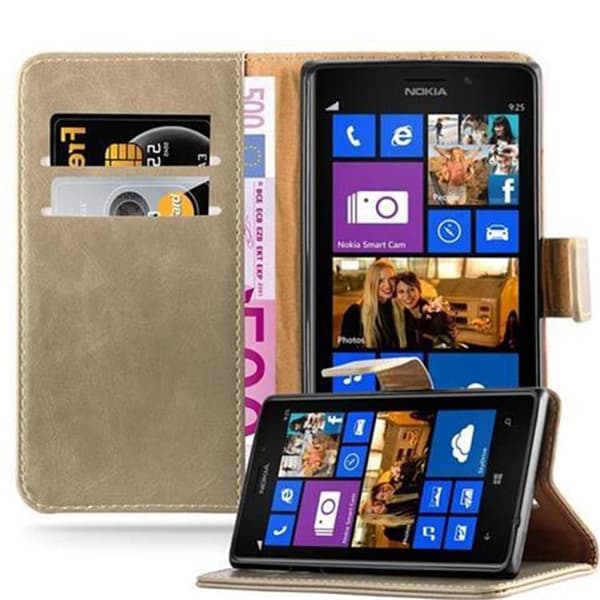 Nokia Lumia 925 Plånboksfodral Skal Mobilskyddmed magnetisk stängning, ståfunktion och kortficka