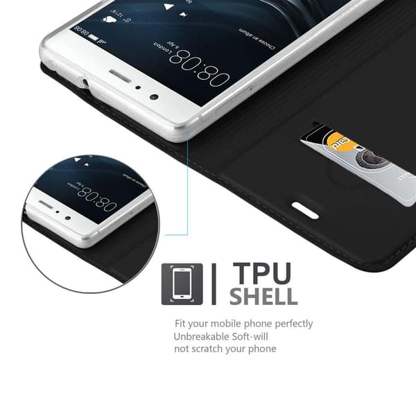 Huawei P9 LITE 2016 / G9 LITE Suojakotelo Suojakuori Lompakkokotelo Matkapuhelinkotelo jossa magneettisuljenta, jalusta-toiminto ja korttitasku