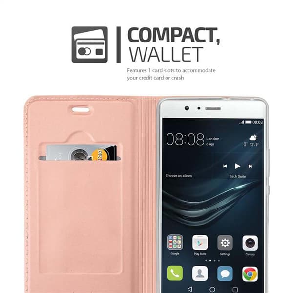 Huawei P9 LITE 2016 / G9 LITE Suojakotelo Suojakuori Lompakkokotelo Matkapuhelinkotelo jossa magneettisuljenta, jalusta-toiminto ja korttitasku