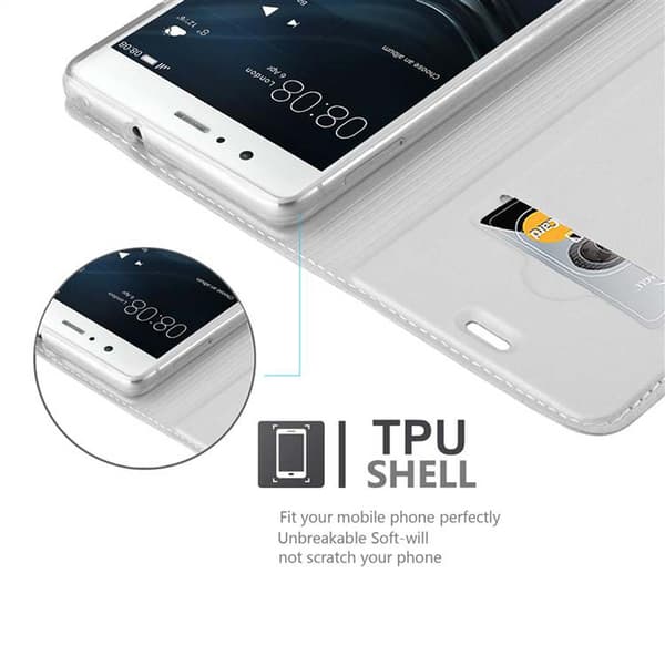 Huawei P9 LITE 2016 / G9 LITE Suojakotelo Suojakuori Lompakkokotelo Matkapuhelinkotelo jossa magneettisuljenta, jalusta-toiminto ja korttitasku