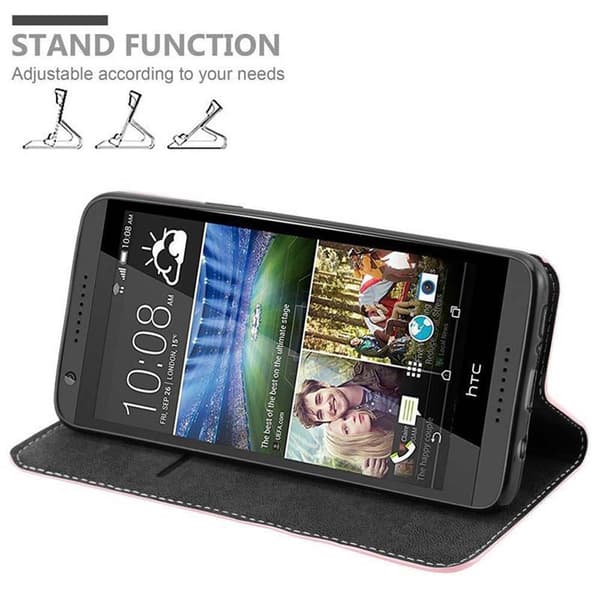 Fordral för HTC Desire 820 Skal med magnetisk stängning, ståfunktion och kortficka Mobilskydd