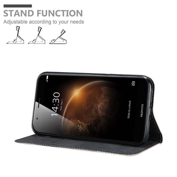 Huawei ASCEND G7 PLUS / G8 / GX8 Suojakotelo Suojakuori Lompakkokotelo Matkapuhelinkotelo jossa magneettisuljenta, jalusta-toiminto ja korttitasku