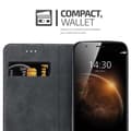 Pikkukuva 6 / 7: Huawei ASCEND G7 PLUS / G8 / GX8 Suojakotelo Suojakuori Lompakkokotelo Matkapuhelinkotelo jossa magneettisuljenta, jalusta-toiminto ja korttitasku