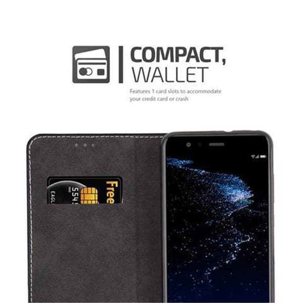 Huawei P10 LITE Suojakotelo Suojakuori Lompakkokotelo Matkapuhelinkotelo jossa magneettisuljenta, jalusta-toiminto ja korttitasku
