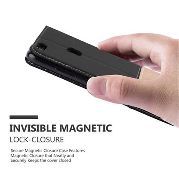 Huawei P10 LITE Suojakotelo Suojakuori Lompakkokotelo Matkapuhelinkotelo jossa magneettisuljenta, jalusta-toiminto ja korttitasku