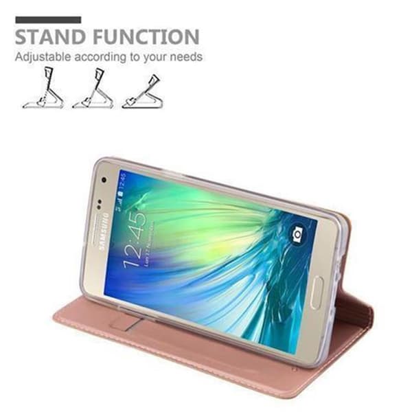 Samsung Galaxy A5 2015 Suojakotelo Suojakuori Lompakkokotelo Matkapuhelinkotelo jossa magneettisuljenta, jalusta-toiminto ja korttitasku