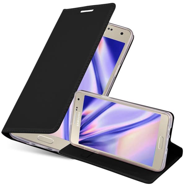 Deksel til Samsung Galaxy A3 2015 Lommebokdeksel med magnetisk lukking, stativfunksjon og kortlomme