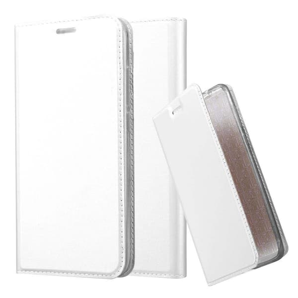 Huawei NOVA PLUS Skal Fodral med magnetisk stängning, ståfunktion och kortficka Mobilskydd CLASSY SILVER
