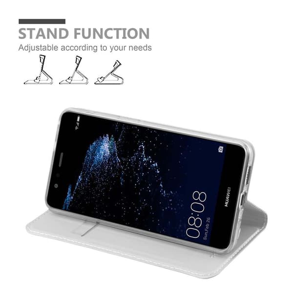 Deksel til Huawei P10 LITE Lommebokdeksel med magnetisk lukking, stativfunksjon og kortlomme