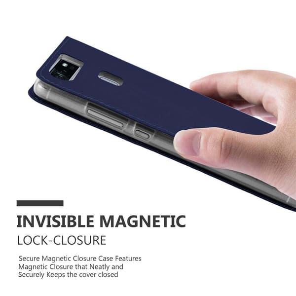 Huawei P9 Suojakotelo Suojakuori Lompakkokotelo Matkapuhelinkotelo jossa magneettisuljenta, jalusta-toiminto ja korttitasku