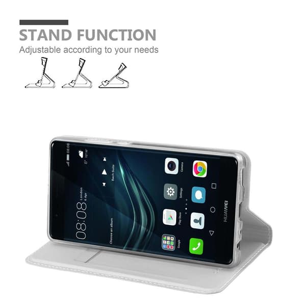 Huawei P9 Suojakotelo Suojakuori Lompakkokotelo Matkapuhelinkotelo jossa magneettisuljenta, jalusta-toiminto ja korttitasku