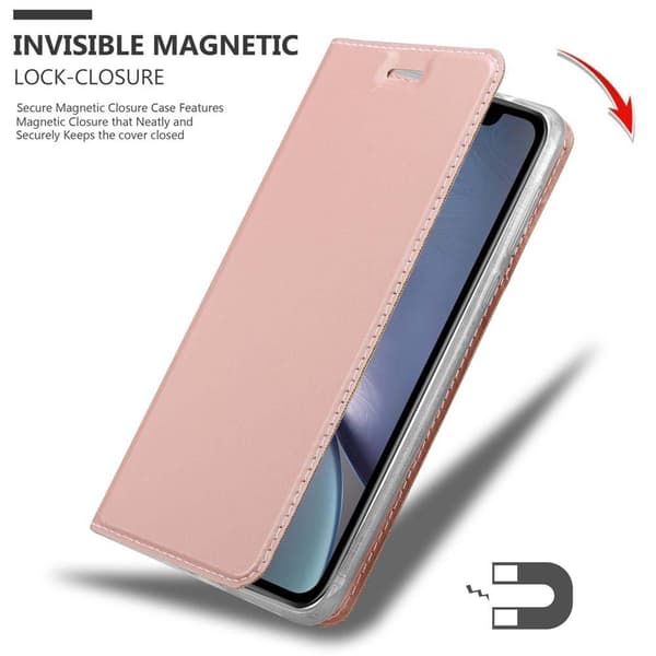 iPhone XR Skal Fodral med magnetisk stängning, ståfunktion och kortficka Mobilskydd