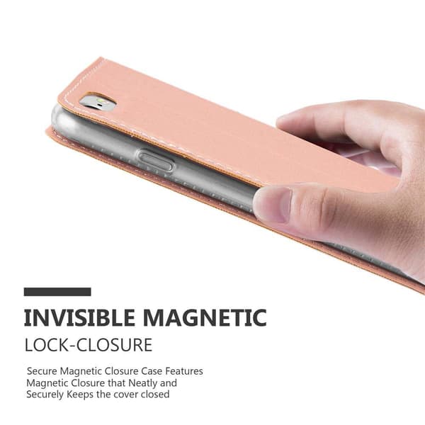 Deksel til iPhone 7 / 7S / 8 / SE 2020 Lommebokdeksel med magnetisk lukking, stativfunksjon og kortlomme
