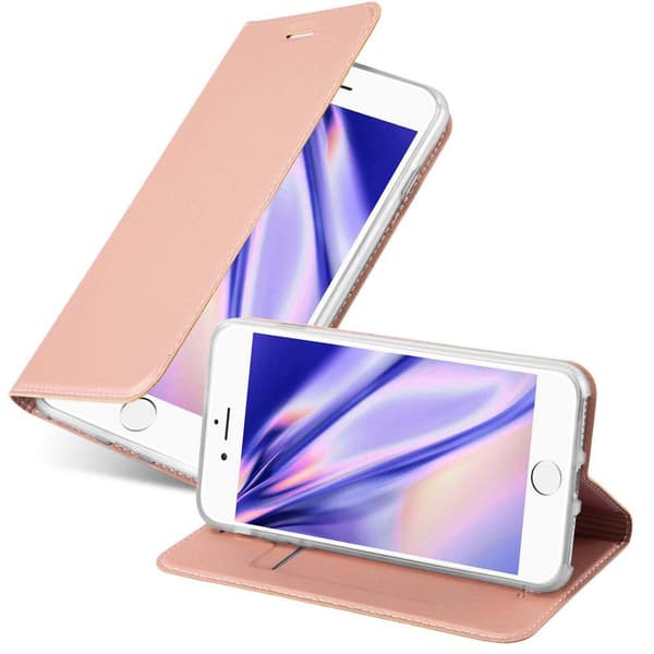 Deksel til iPhone 7 / 7S / 8 / SE 2020 Lommebokdeksel med magnetisk lukking, stativfunksjon og kortlomme